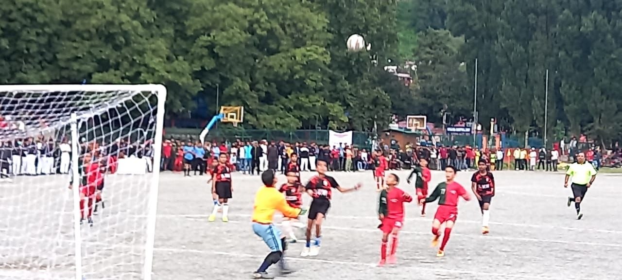 Nainital News August 2023- HN Pandey Memorial Junior Football Tournament-BSSV Defeated  Sarswati School - Awaaz24x7 India