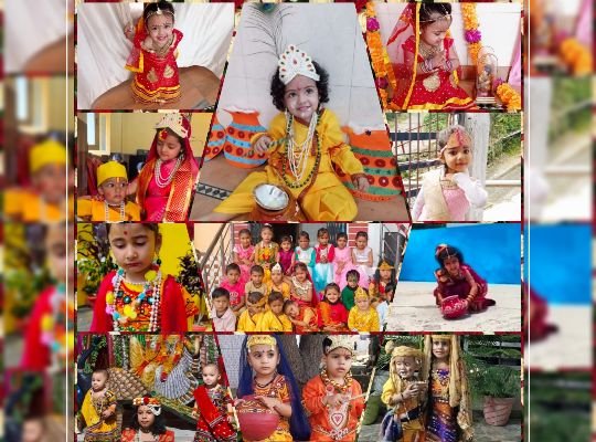 Shri Krishna Janmashtami Special: How many obstacles we saw in love, Still saw Radha with Krishna! In the form of Shri Krishna and Radha, these little children captivated everyone's heart