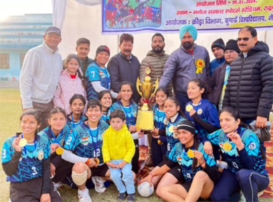 Uttarakhand: Handball women's competition concluded in Rudrapur! Haldwani team won in the final match