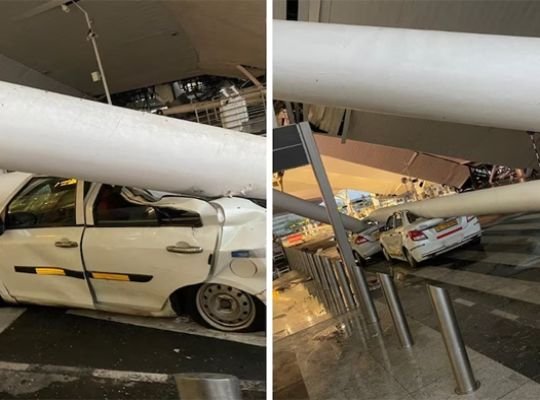 Big Breaking: Big accident at Delhi Airport! Terminal roof collapses due to rain, one dead