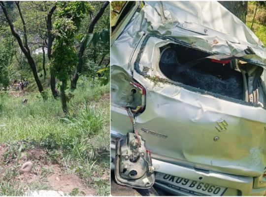 Uttarakhand: Major accident in Uttarkashi! Car falls into a deep ditch, one dead