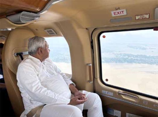 Devastating rain and floods worsen the situation in Bihar! 25 lakh people affected, CM Nitish Kumar did an aerial survey