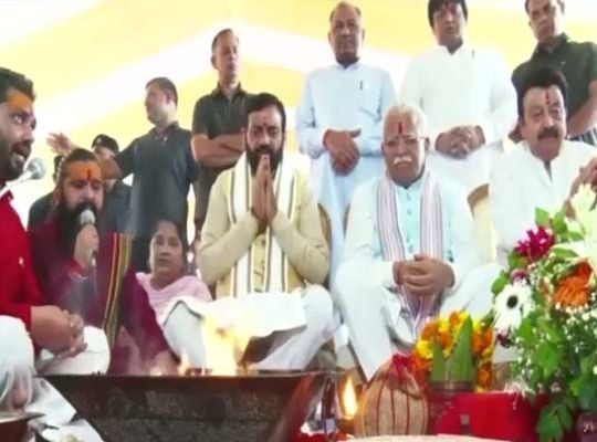 Metro will soon run in Gurugram, CM Naib Saini and Union Minister Manohar Lal performed Bhoomi Pujan, will get relief from jam and pollution