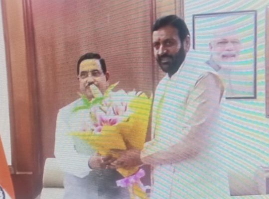CM Naib Singh Saini met Union Minister Prahlad Joshi in Delhi, discussed procurement of Kharif season