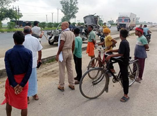 Bihar: Tragic road accident in Kaimur! Scorpio collides with container, three dead, seven injured