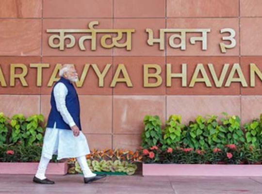  Big news: The central government has renamed the PMO as 'Seva Teerth' and the secretariat as 'Kartavya Bhawan'.