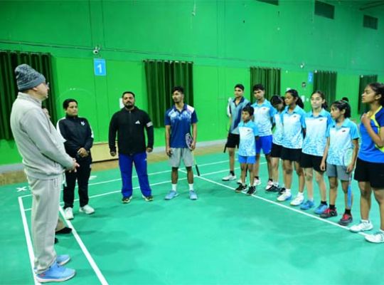 Uttarakhand: CM Dhami visits Bageshwar, conducts on-site inspection of development works, plays badminton with children