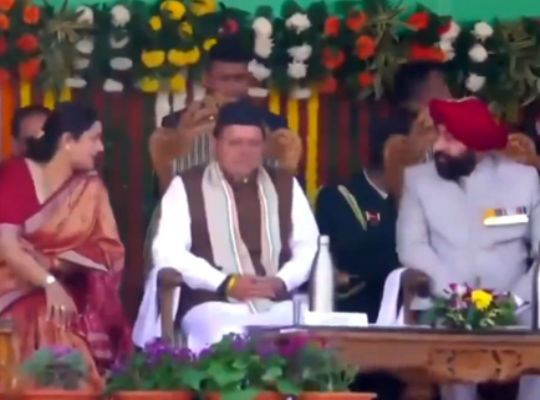 Uttarakhand celebrates its 77th Republic Day with a patriotic celebration! A spectacular parade and cultural programs took place in Dehradun, with the Governor taking the salute.