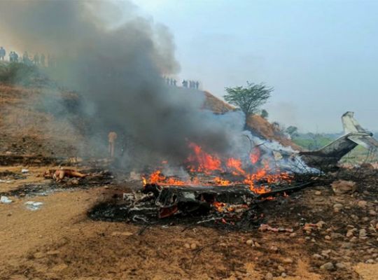 A saddest day for Maharashtra: A business jet crashes into a field! Smoke and fire engulf Baramati, and the black box will reveal the secret of the crash.