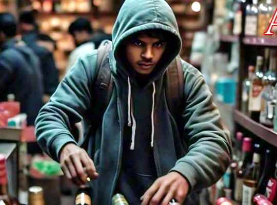 Alcohol Addiction: Unable to find alcohol on a dry day, a man broke into a liquor shop and looted it! He fled with bottles and money, but was identified through CCTV footage.
