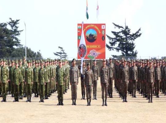 India-Japan's "Dharma Guardian" call resonates in the hills of Chaubatia: 240 bravehearts are participating in military exercises near the China border, strategic relations will gain a new edge.