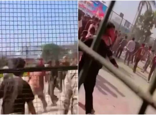Holi gathering at Degree College turns into a battleground, student groups fight, video goes viral