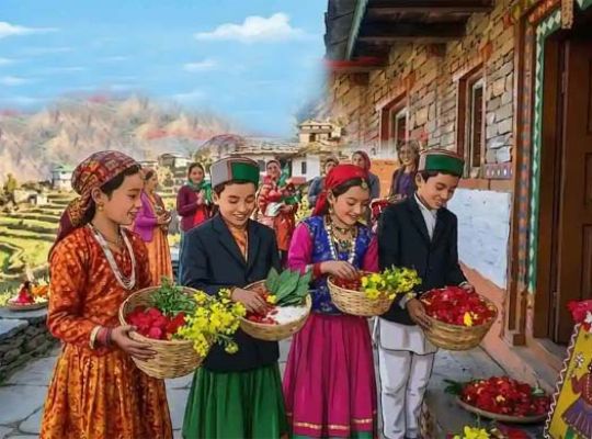 Uttarakhand: A unique confluence of faith, nature, and tradition, Phooldei! On the first day of Chaitra, children scattered flowers on doorsteps, Phooldei Chhamma Dei, and the state resounded with songs.