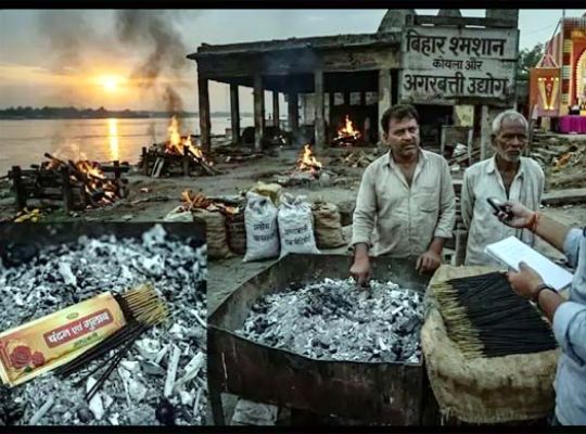 Shocking investigation: Incense sticks are being made from funeral pyre ashes collected from cremation grounds in Bihar! The stench is being suppressed with perfume, raising serious questions about this tampering with faith.