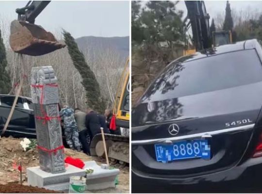 Tradition or waste? The burial of a car worth crores during a funeral in China has raised serious questions, sparking debate from social media to the administration and sparking an investigation.