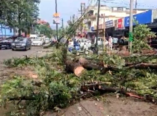 Weather wreaks havoc in Uttarakhand: Heavy storms and rain disrupt normal life, worsen difficulties due to fallen trees and power outages; alert issued in several districts.