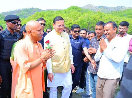 CM Yogi Adityanath on Uttarakhand tour: Participates in religious programs in Panchur village! Inaugurates open-air gym with Dhami; security remains on high alert