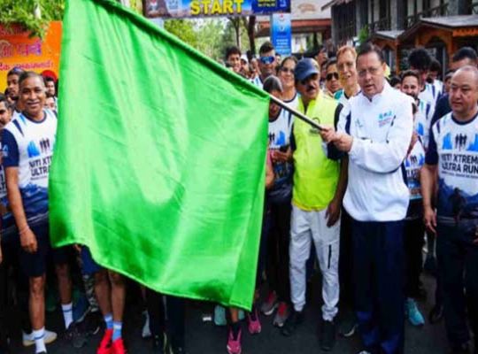 CM Dhami Flags Off 'Niti Extreme Ultra Run'; Mascot 'Kyalu' Unveiled