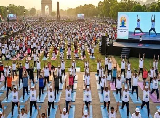 India's Yoga prowess resonates on the global stage: Over 130 countries joined live simultaneously to set a Guinness World Record.