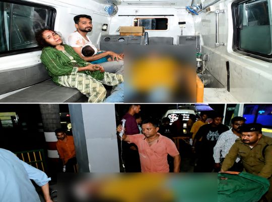 A family from Meerut, returning from a trip to Nainital, met with a tragic accident! The Tempo Traveller went out of control after its brakes failed, and two women plunged into a gorge right before the eyes of their relatives.