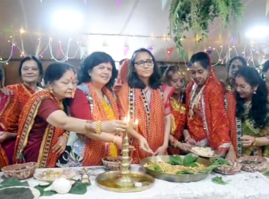'Harela' sown with traditional fervor in Nainital! A message of nature conservation conveyed amidst folk songs and the 'Jhora' dance.