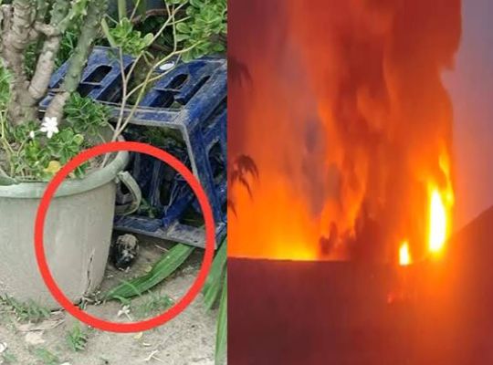 Vaishali shaken by midnight bomb blasts; grocery trader's house targeted.