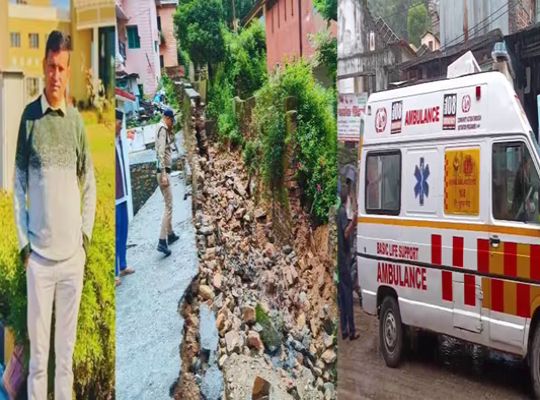 Major tragedy in Chamoli: Doctor-in-charge Naveen Dimri dies a tragic death after the wall of the Narayanbagar PHC collapses; mourning in the Health Department.