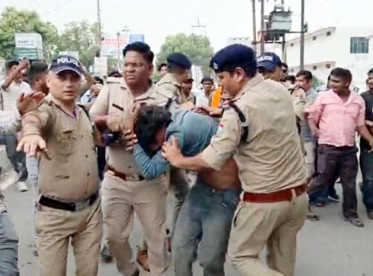 Uproar in Rudrapur over the accused in the gang-rape case; two accused fled while changing vehicles following the crime scene reconstruction, and an enraged mob attacked them.