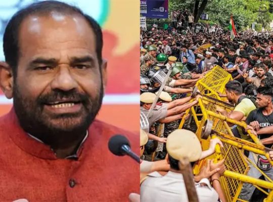 Ramesh Bidhuri's remarks regarding the Jantar Mantar protest have sparked a controversy; he stated that there were fewer students and more people who repair punctures and make keys, and also took aim at the alleged use of offensive language against PM Modi.