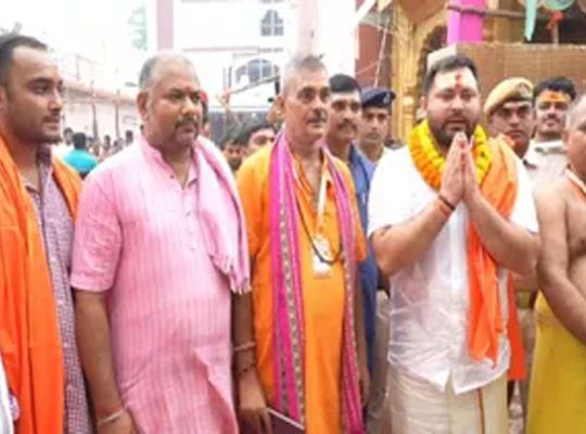 Tejashwi Yadav visited the Hariharnath Temple ahead of the Bankipur by-election results; he sought blessings from the deity and prayed for the state's continued peace and prosperity.