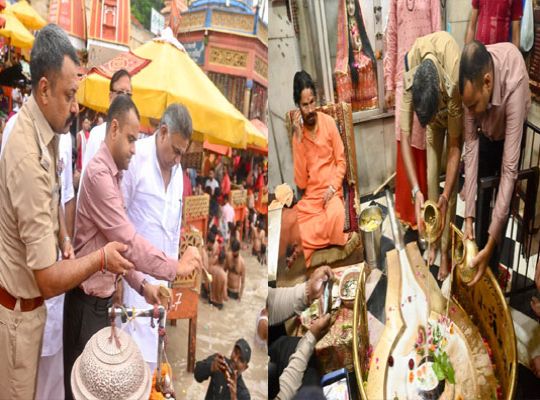 New record set during Haridwar Kanwar Yatra: 4.80 crore Shiva devotees arrived in the holy city; the figure could cross the 5-crore mark; DM and SSP performed *Jalabhishek*.