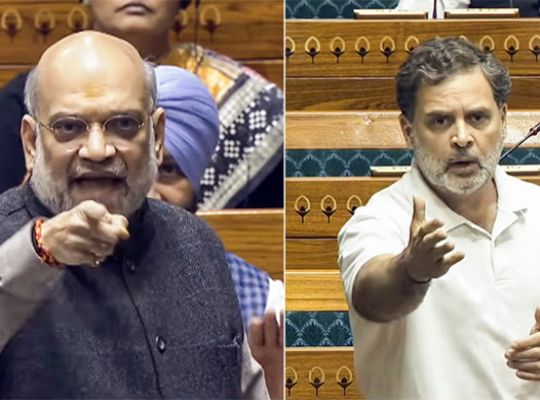 Big Breaking: Home Minister says, "Let's discuss at 3 PM today; I will answer every question!" Rahul hits back: "First, answer who ordered action against the children."