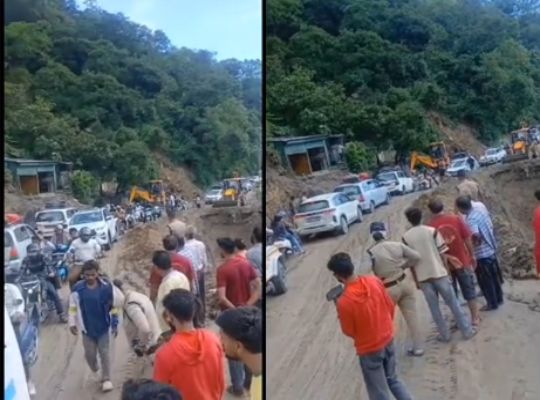  Uttarakhand: Traffic on the Mussoorie-Dehradun route stalled for three hours due to debris and mud; a massive traffic jam ensued, leaving tourists, students, and locals&mdash;including those in ambulances&mdash;stranded.