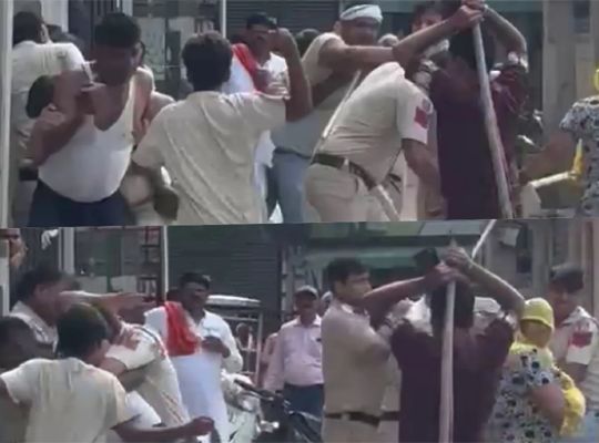 Big Breaking: Police personnel attacked in Delhi; panic grips Bhalswa Dairy! A mob threw chili powder into their eyes and beat them with sticks and batons.