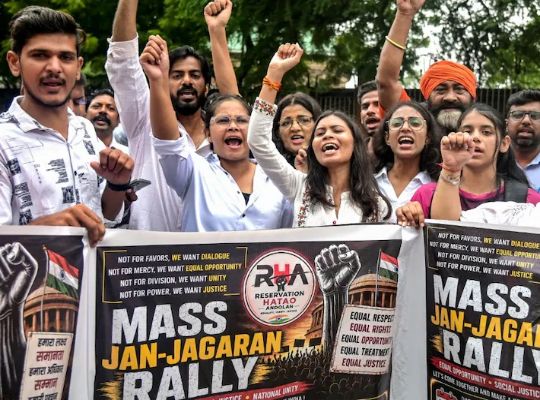 Two factions clash over reservation: Opposition poses sharp questions following Brajesh Pathak's assurances.
