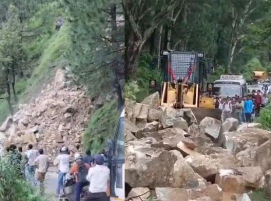 Uttarakhand: Rain and landslides compound difficulties in Bageshwar! Traffic halted on 11 motor roads; connectivity to several villages disrupted.