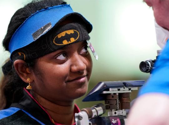 Asian Games 2026: India shines in shooting! Silver in the 10m air rifle team event; the brilliant trio of Elavenil, Sonam, and Vidarsa secures the first medal.