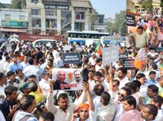 Big News: BJP outraged by Kharge&rsquo;s remarks! Launches nationwide offensive, holds protests in various locations.