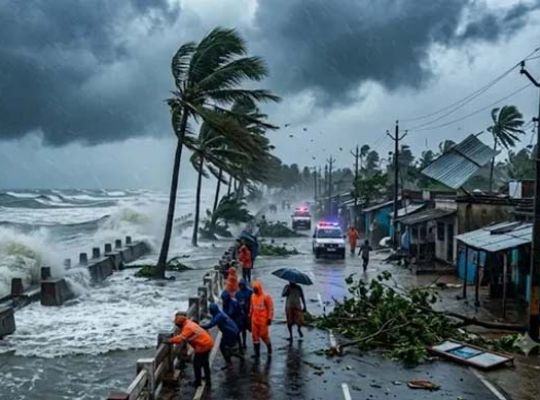Big News: Nature&rsquo;s fury unleashed in coastal regions! Torrential rain and gale-force winds uproot hundreds of trees and utility poles; high alert issued for Odisha and Bengal.